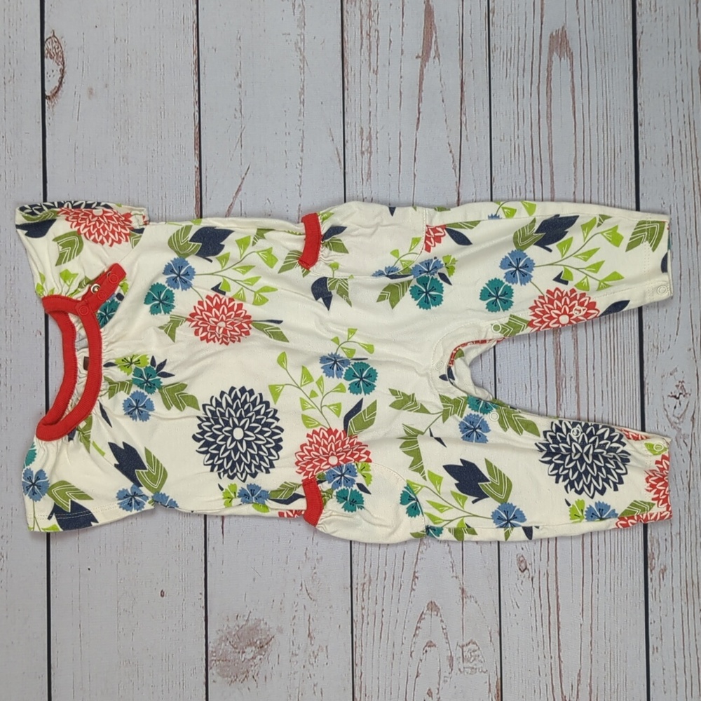 Tea Collection Floral Romper 3-6M
